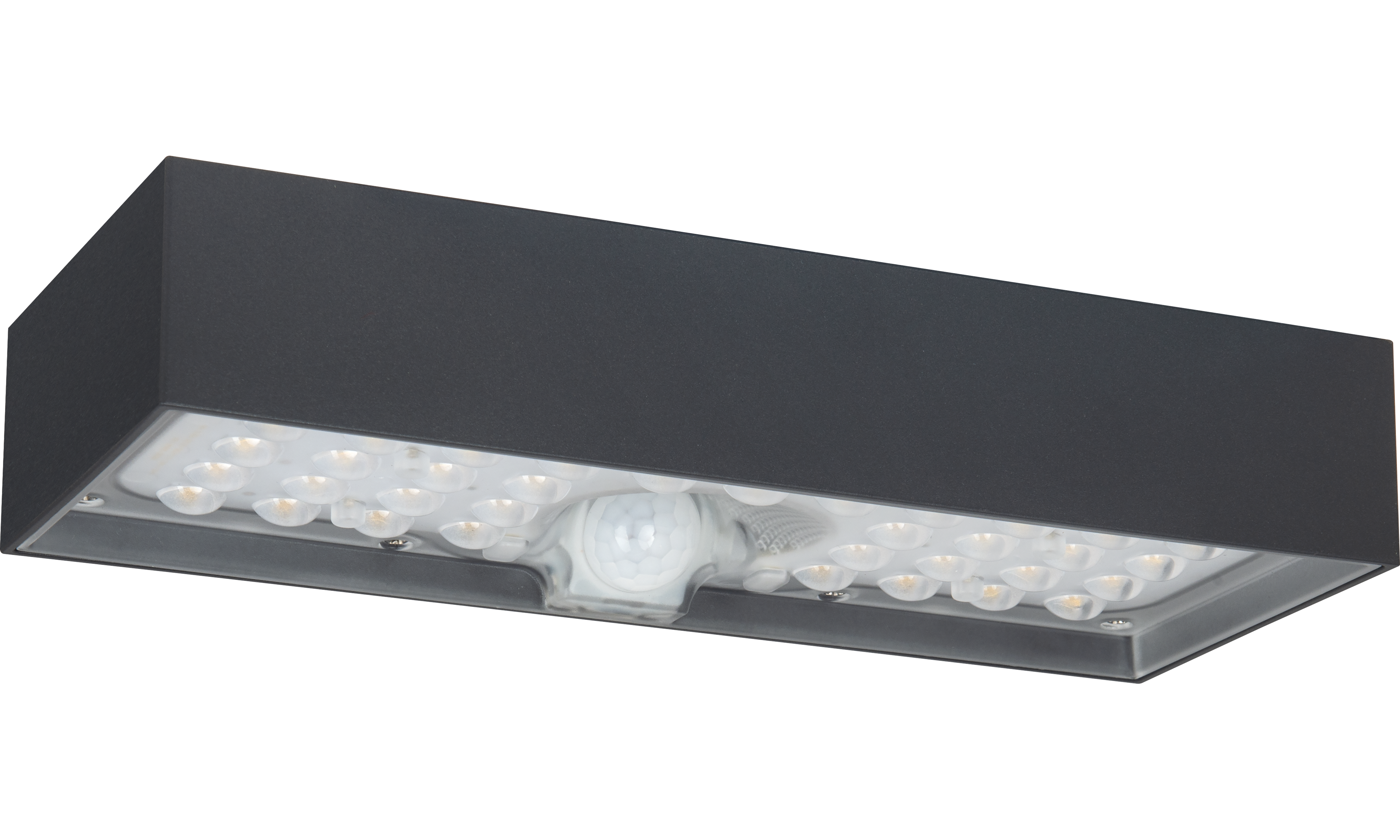Luceco Brick Solar Wall Light & PIR, 6W