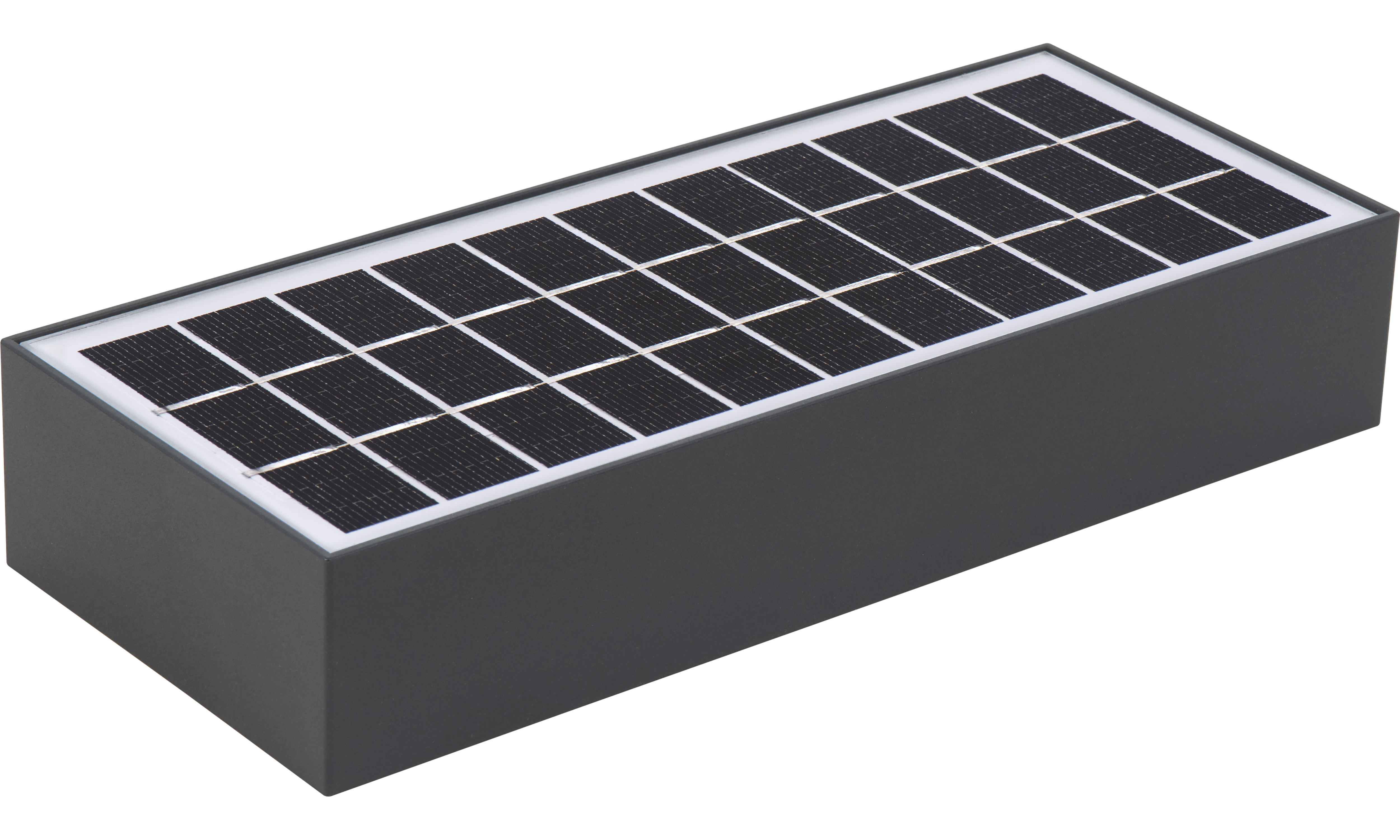 Luceco Brick Solar Wall Light & PIR, 6W