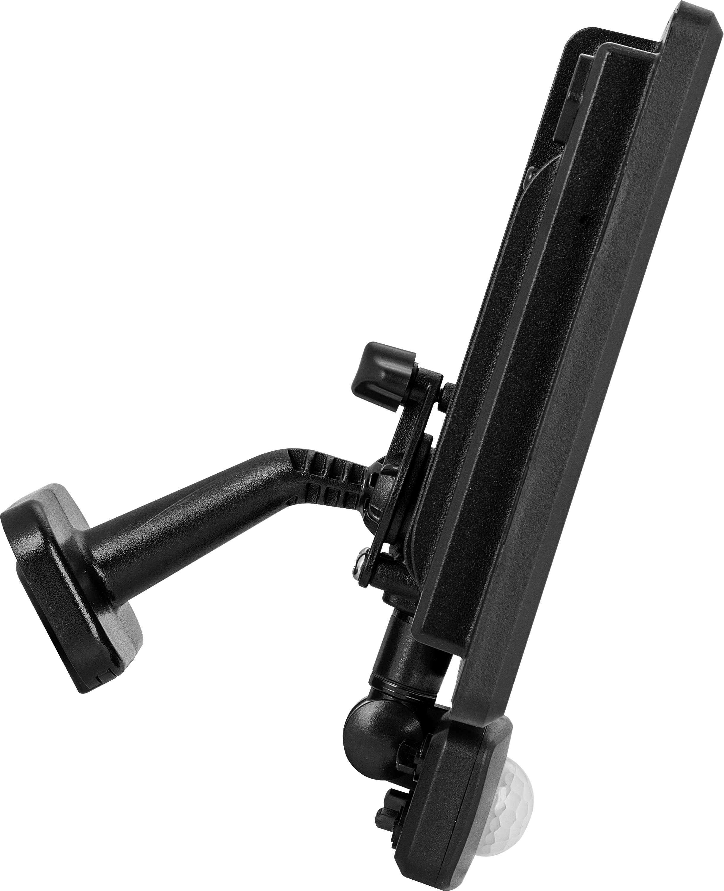 Essence floodlight with ball joint 50W black 4000k colour temp with PIR