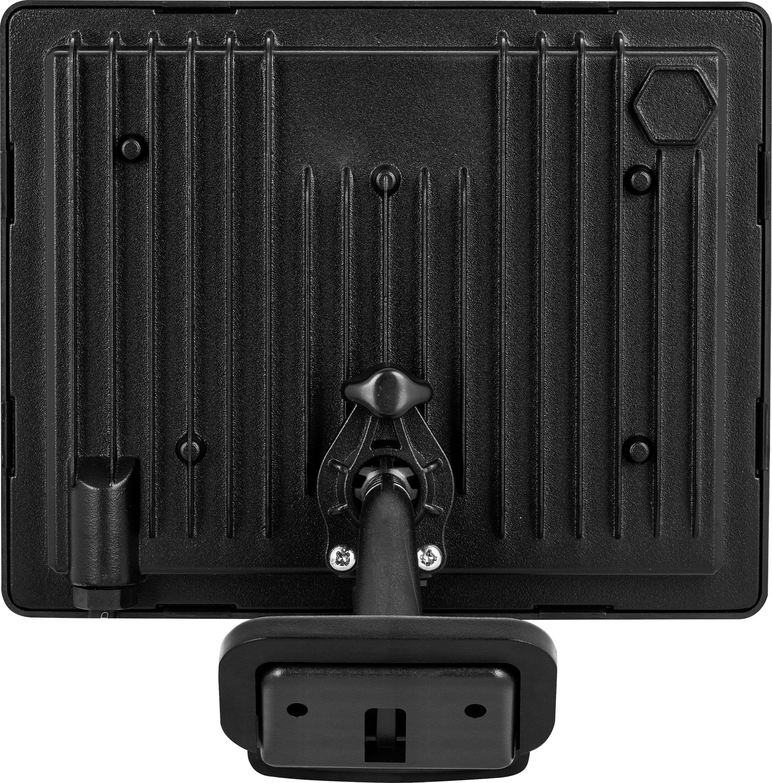 Essence floodlight with ball joint 50W black 4000k colour temp with PIR