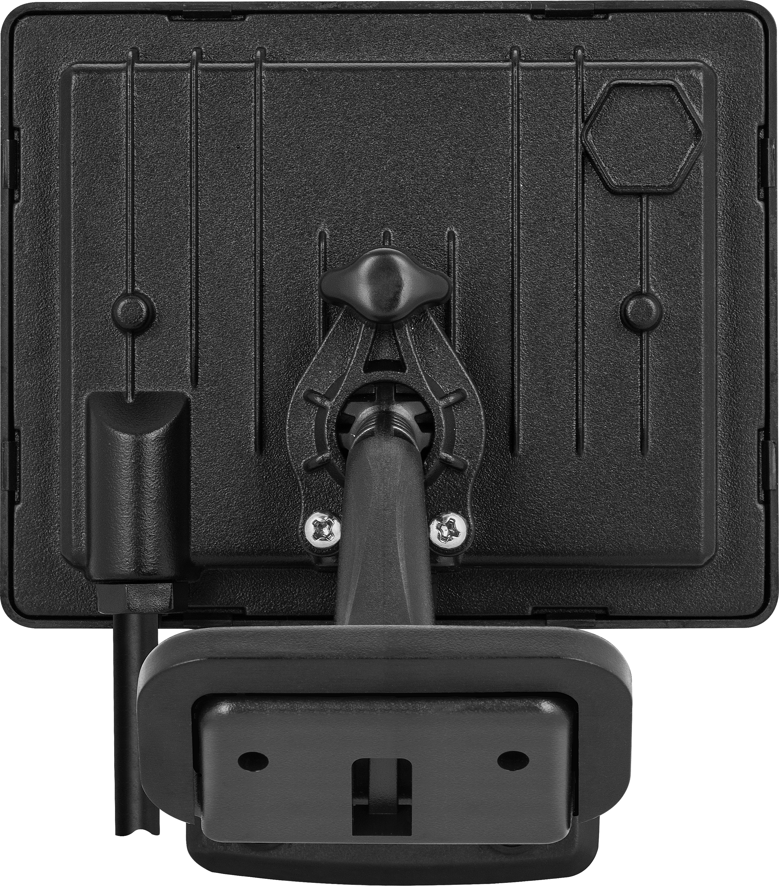 Essence floodlight with ball joint 20W black 4000K colour temp with PIR