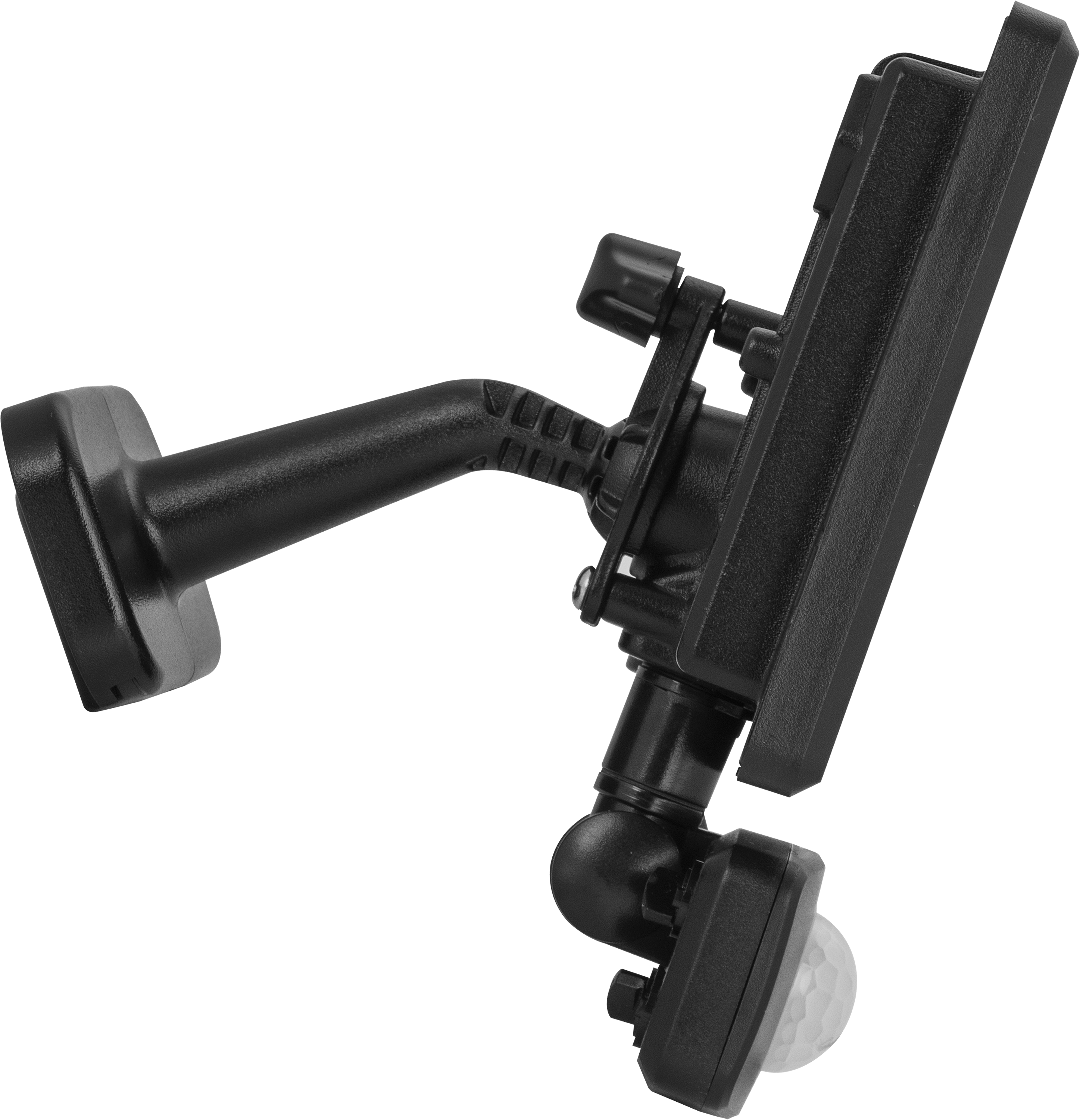 Essence floodlight with ball joint 20W black 4000K colour temp with PIR