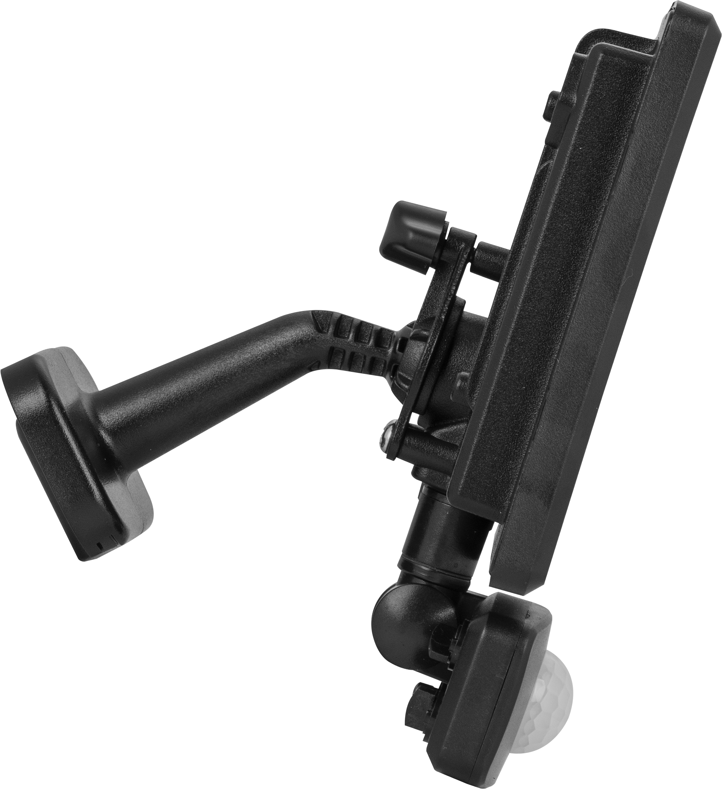 Essence floodlight with ball joint 30W black 4000k colour temp with PIR