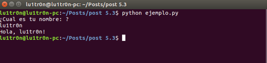Ejecucion del Script