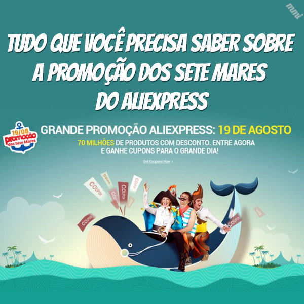 promoção de agosto aliexpress sete mares