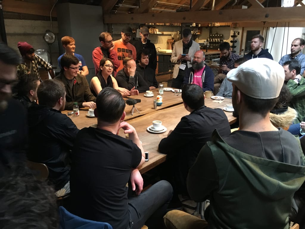GDC2016 Sightglass - SAT 3/19 GDC 2016 morning roundtable at Sightglass, Saturday edition.