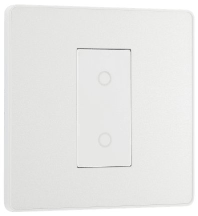 BG PCDCL31W-01  Pearlescent White Evolve 20A 2 Pole LED Switch