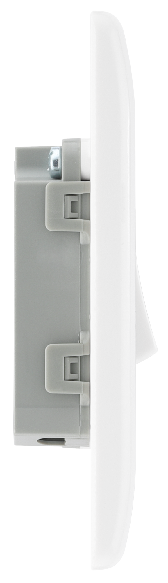 BG Electrical 812-01 Interruttore luce singolo, stampato bianco, 2