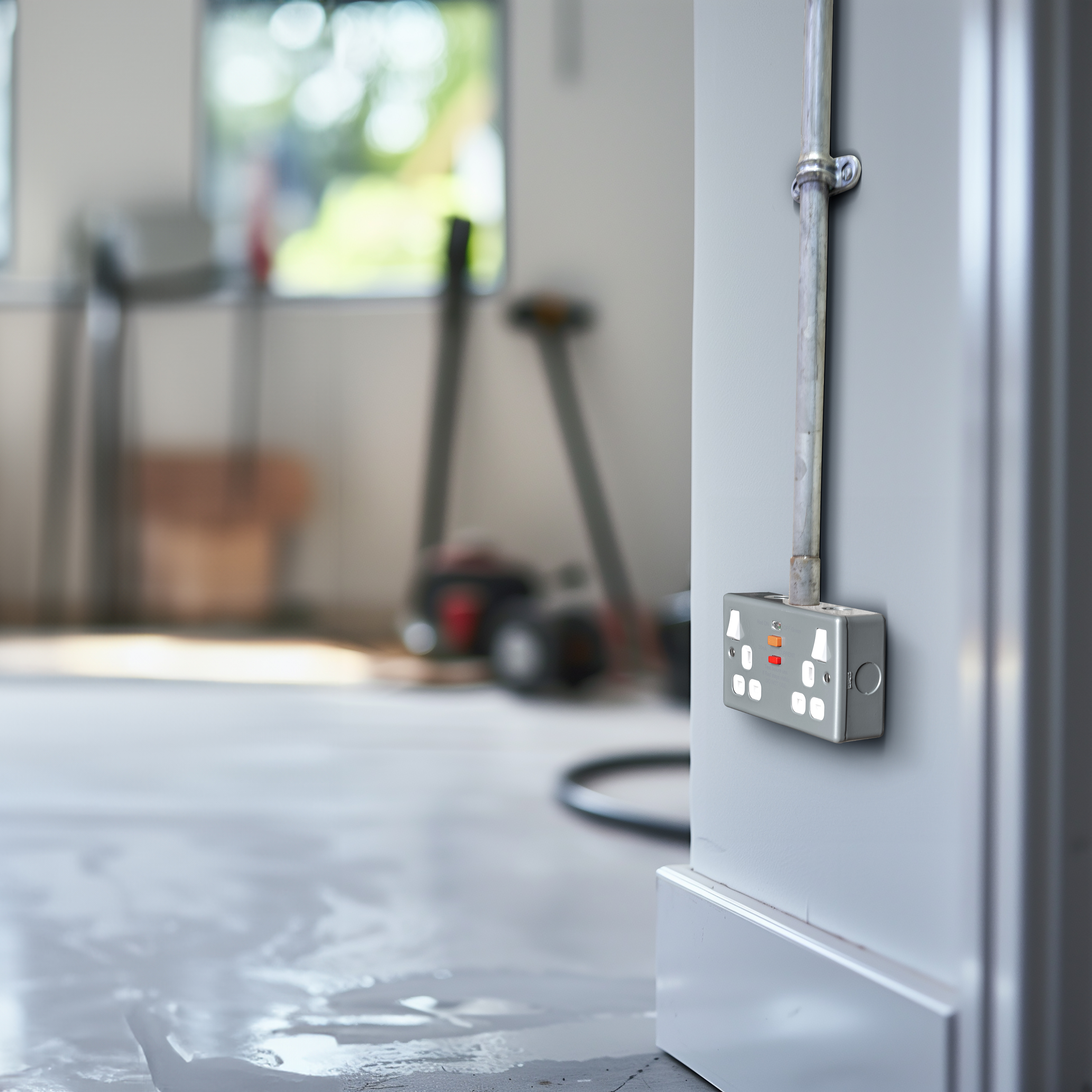 Metall-CLAD 13 A 2G DP RCD Steckdose – 30 MA Typ A, Mit Automatischer Rückstellung