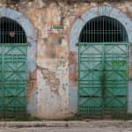 Green doors