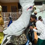 Water for people in masks