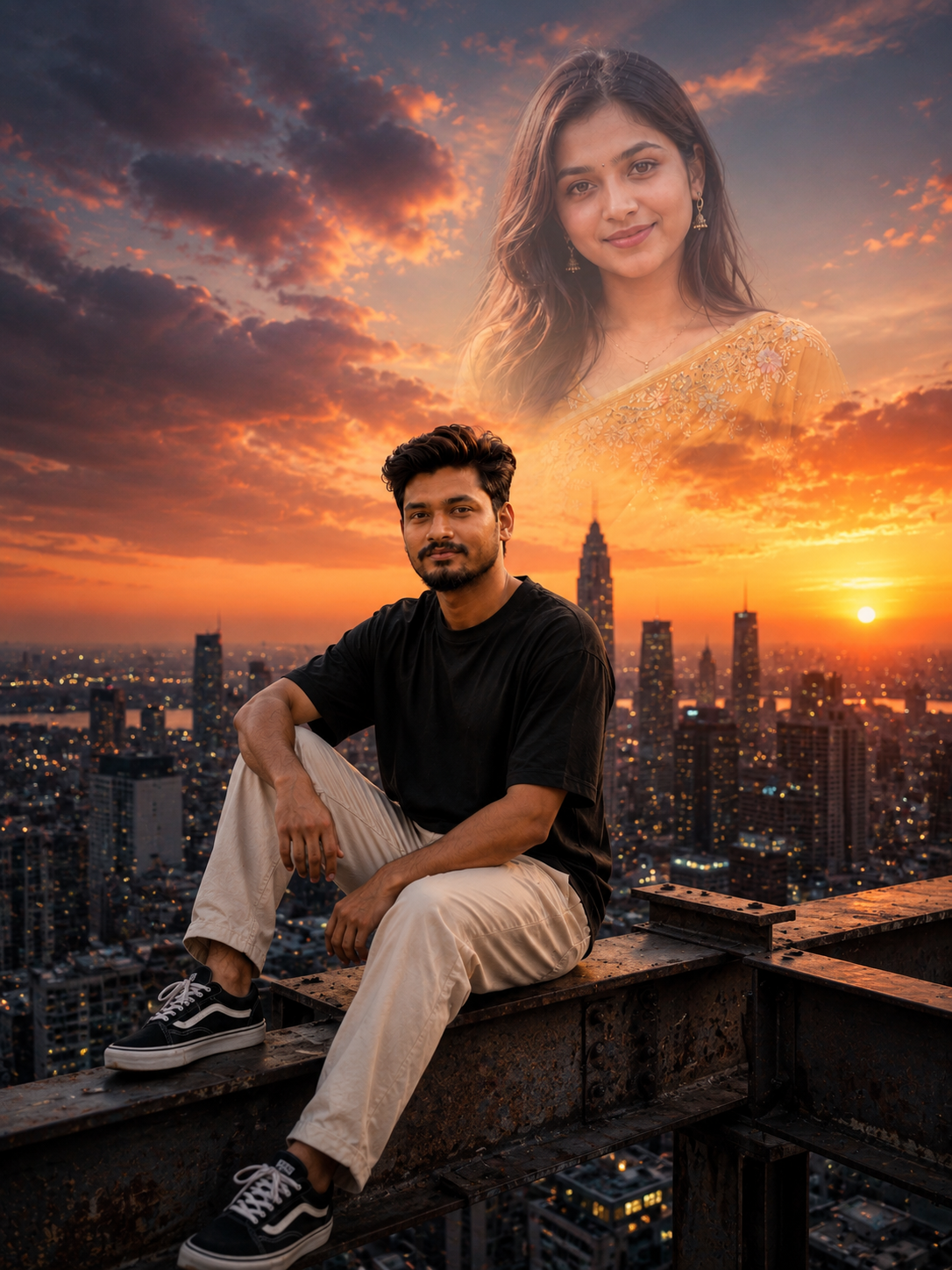 🕷️ Spider-Man: Brand New Day Vibes ❤️ New York Rooftop + GF Memory AI Edit 🔥 — after