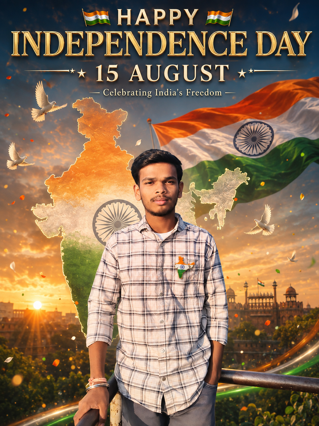 आज़ादी का रंग 🇮🇳 | 15 August Independence Day Special | Lucky3DP.in — after