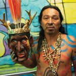 Ismael Boruca mask carver