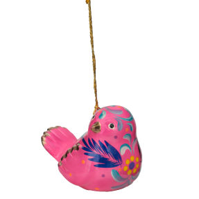 confetti songbird ceramic ornament