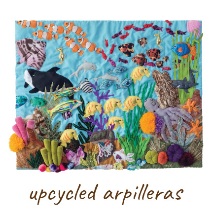 upcycled arpilleras