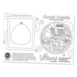 Lucuma coloring card