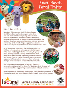 knitted finger puppets