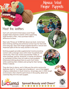 Alpaca Finger Puppets Story Sheet
