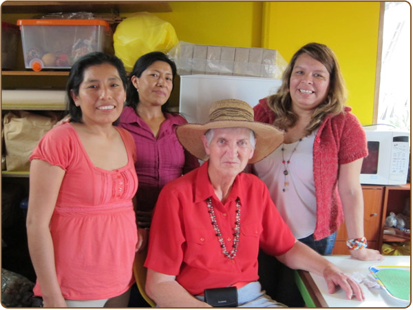 Paola with Miriam, Liliana and Patricia