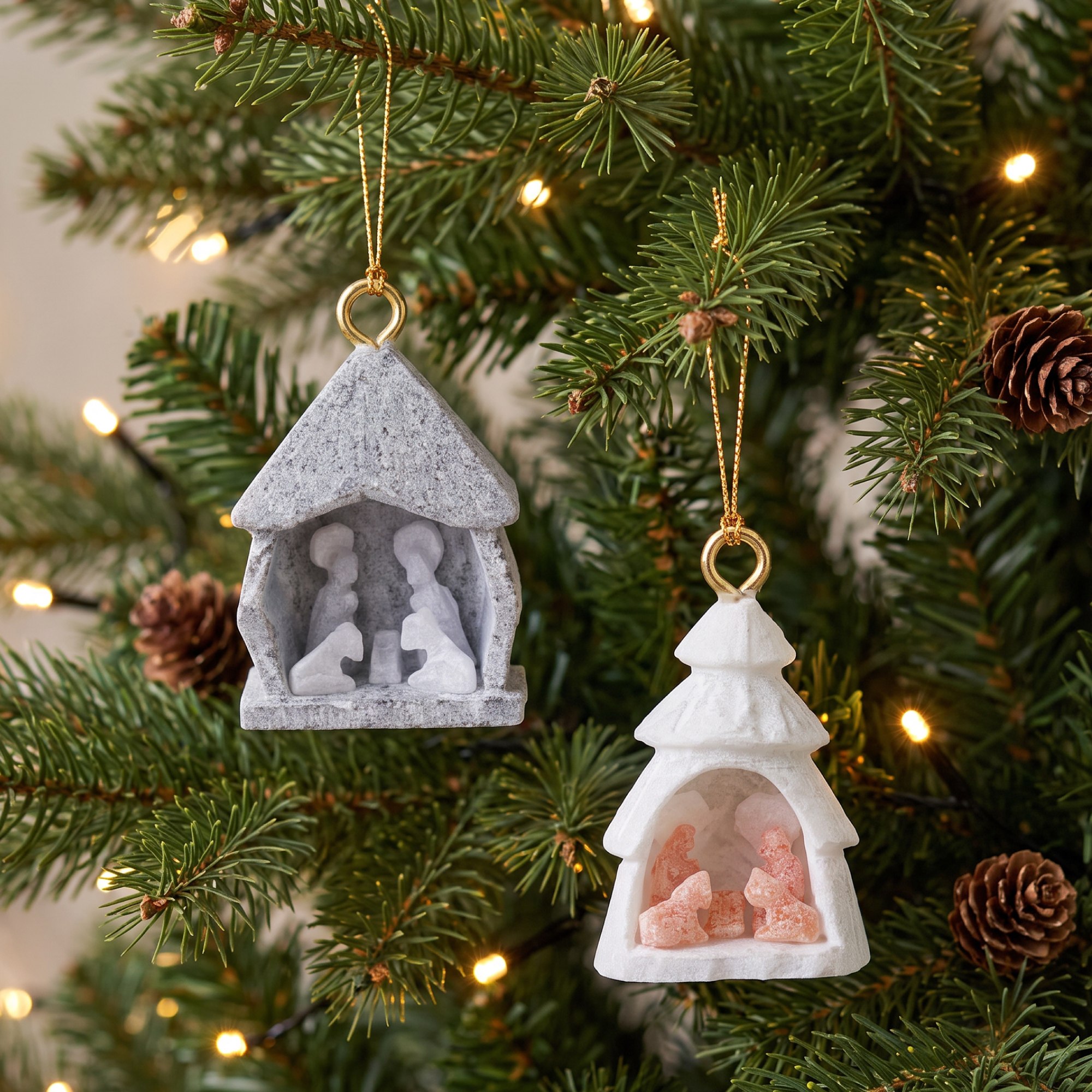 Mini Nativity alabaster