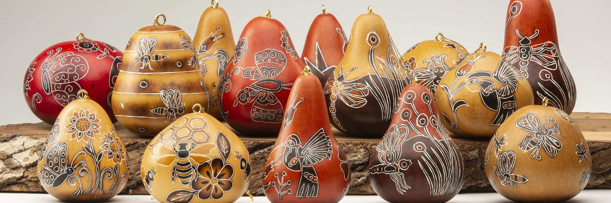 gourd ornaments nature mix