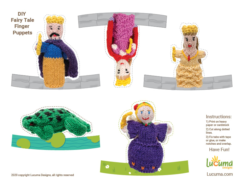 free paper fairy tale puppets for kids