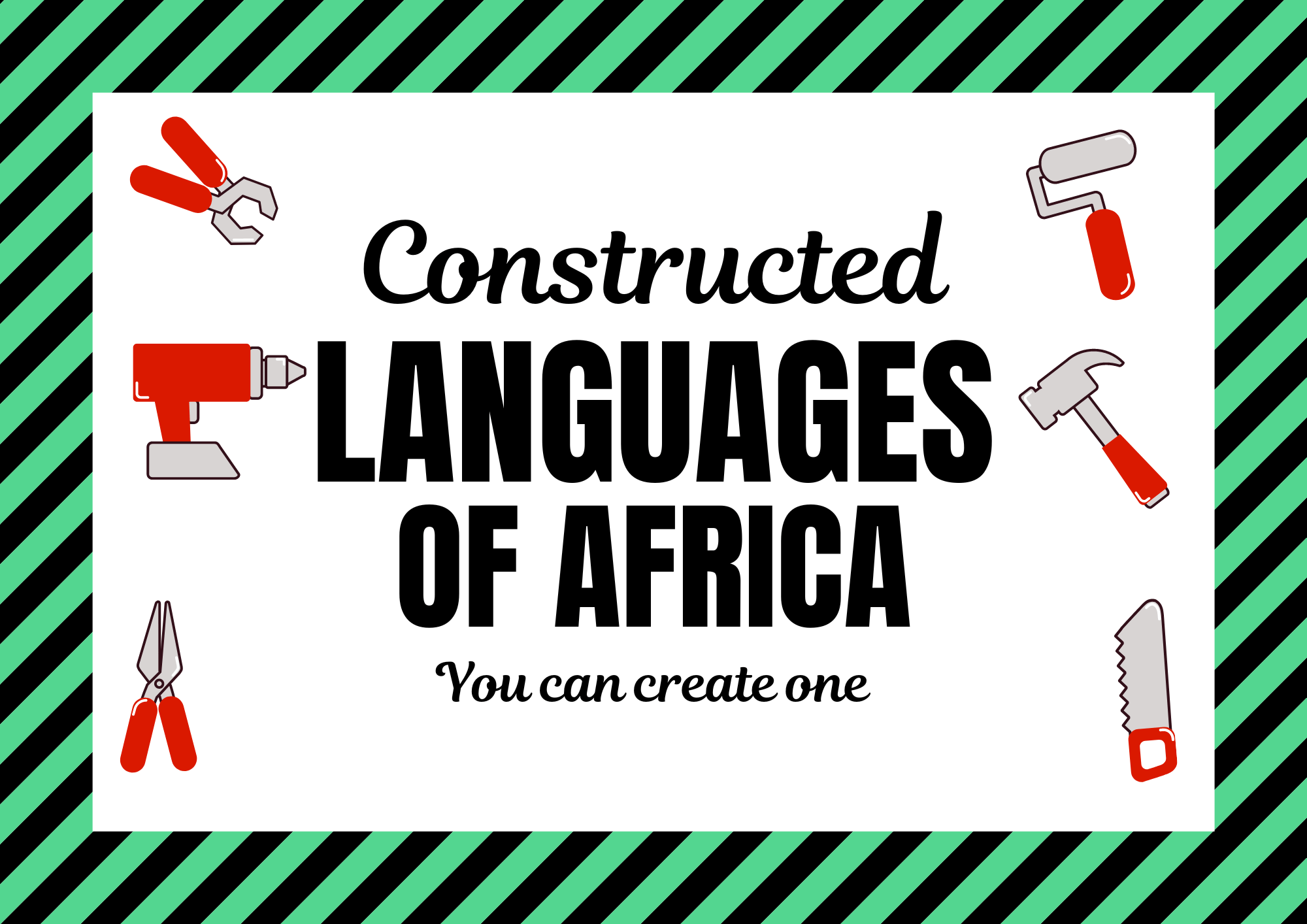 Constructed languages of Africa