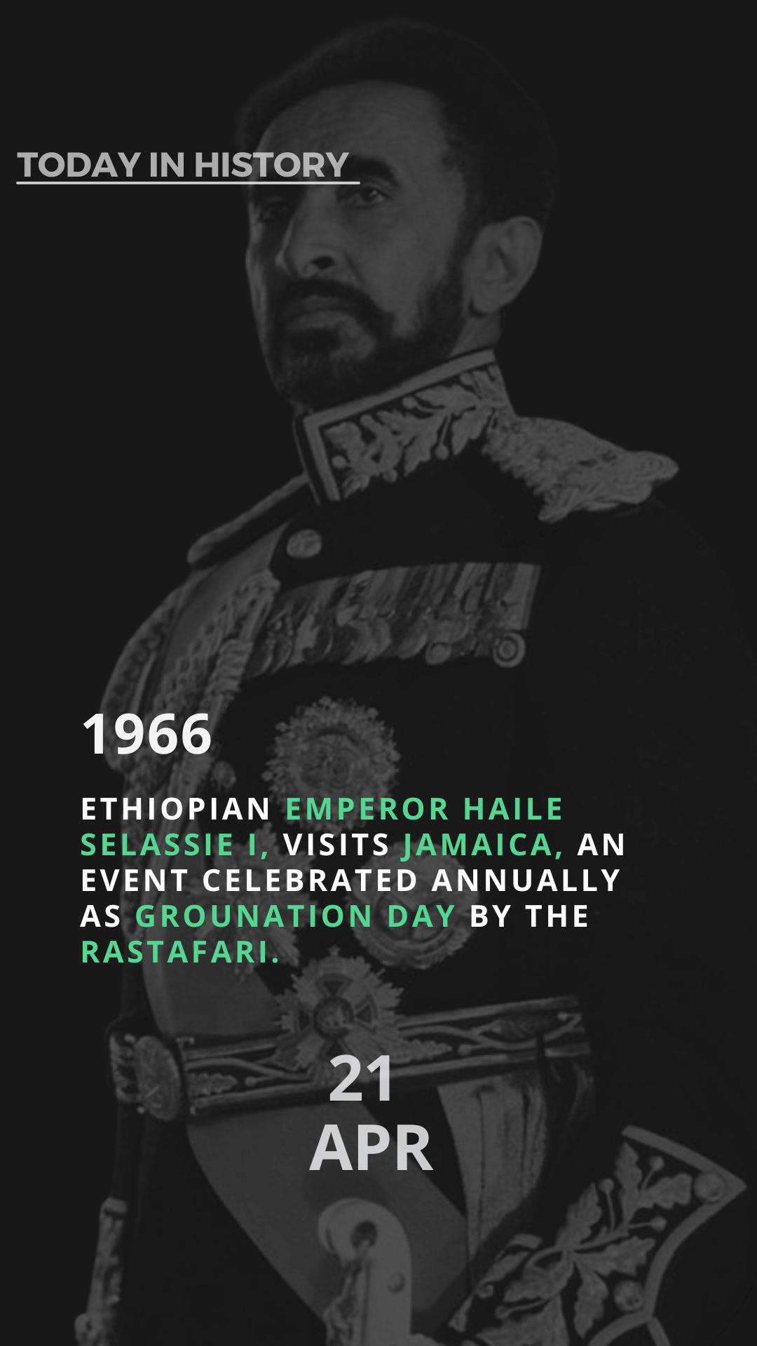 Haile Selassie's Visit to Jamaica