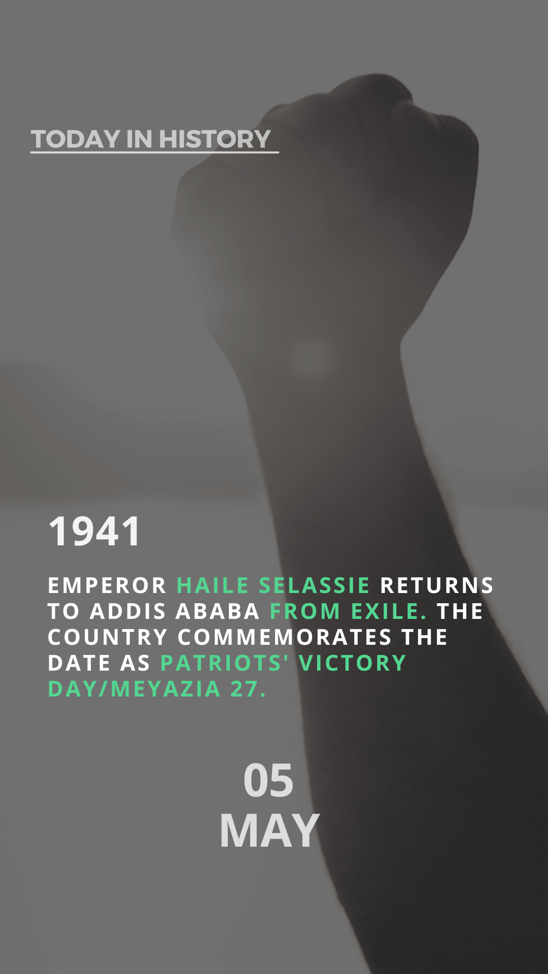 Patriots' Victory Day/Meyazia 27(Ethiopia)