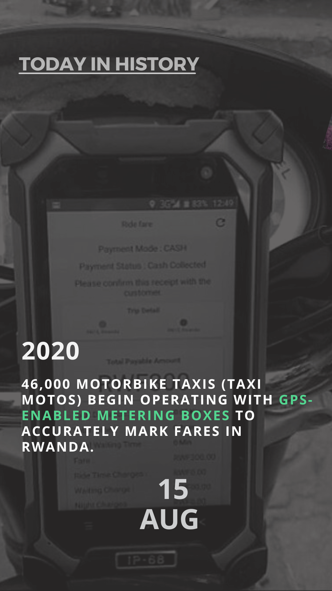 Rwanda's GPS-Powered Taxi Motos