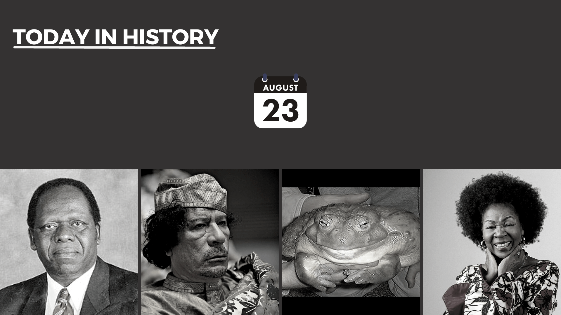 Today in History - August 23, 2026