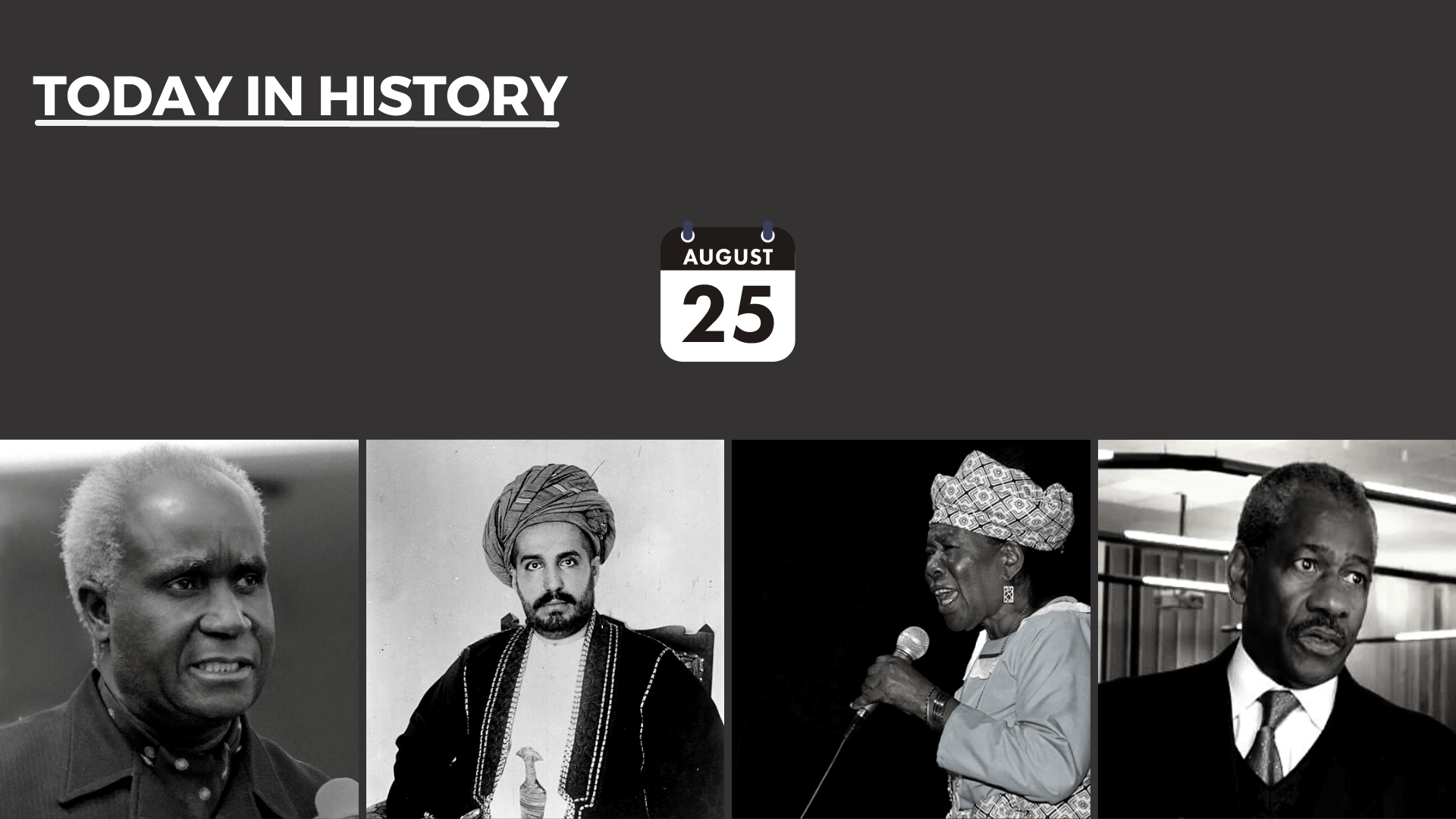 Today in History - August 25, 2026