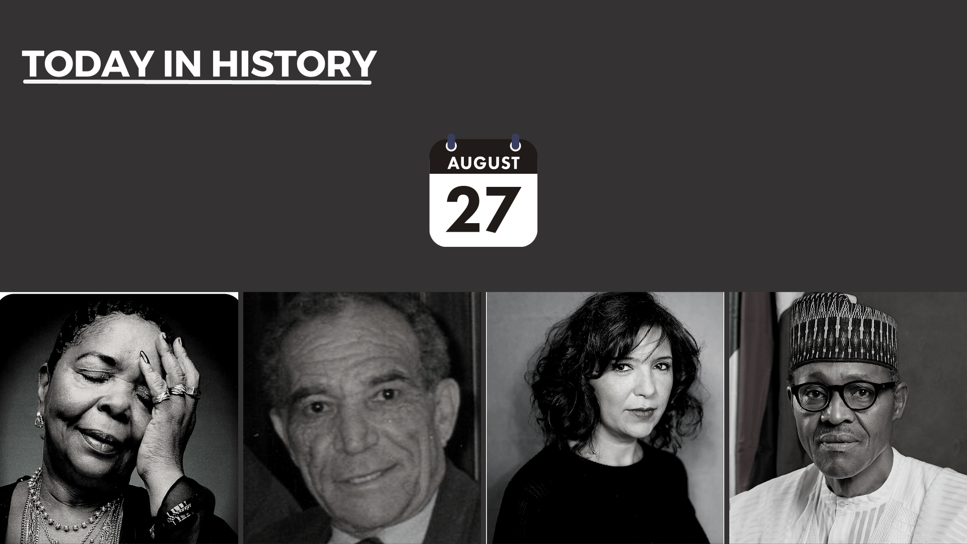Today in History - August 27, 2026