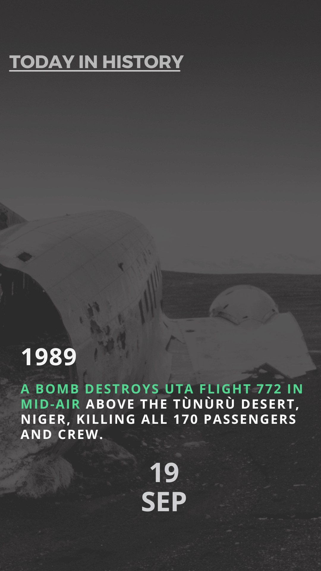 Lost Over the Desert: UTA Flight 772's Tragic End