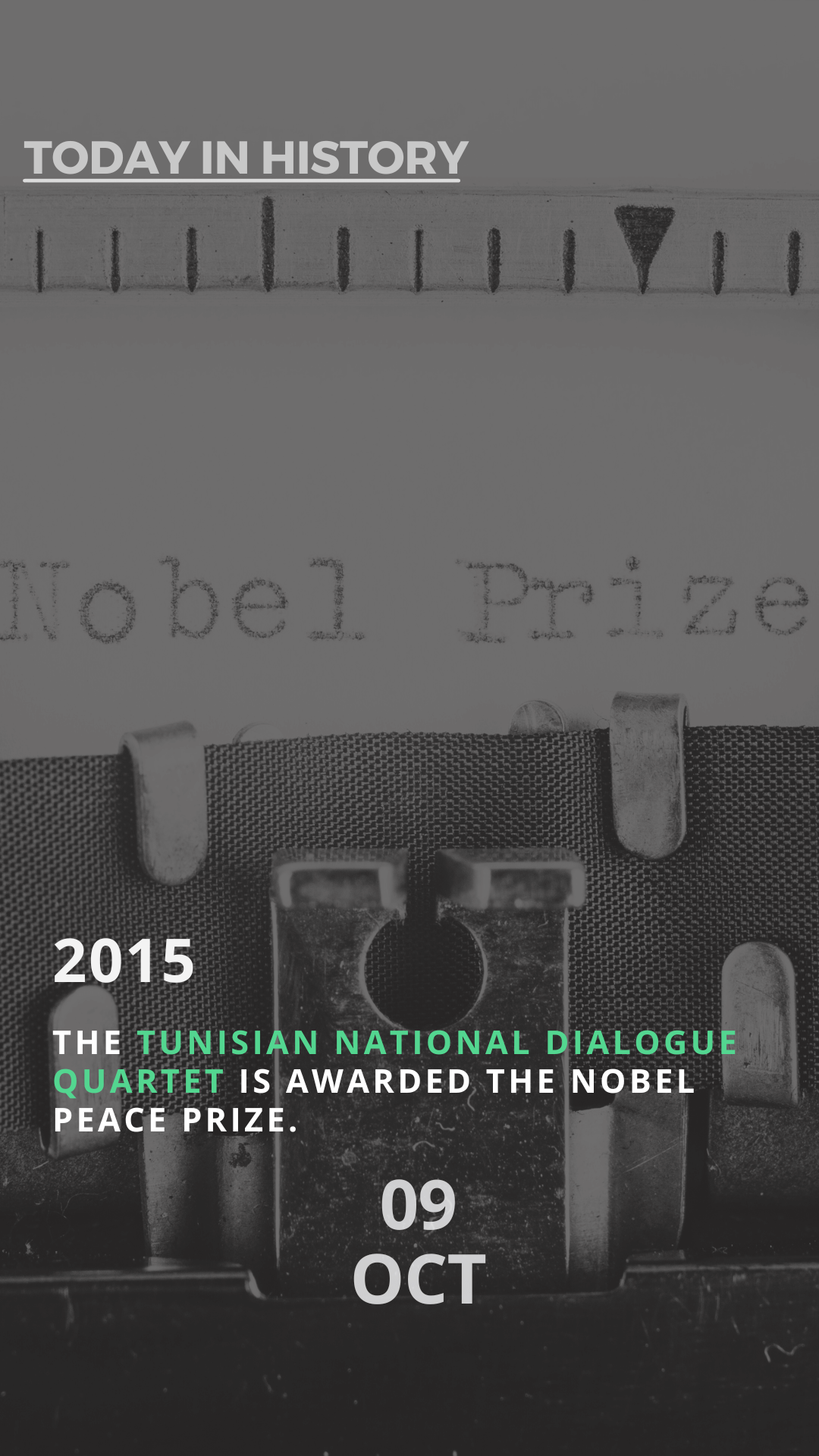 Tunisian Quartet's Peace Efforts Rewarded