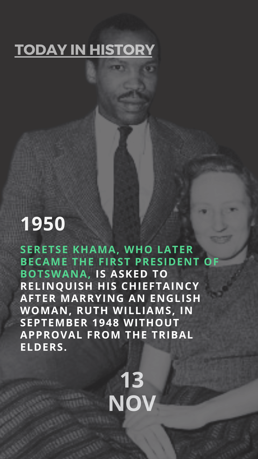 The Resilience of Seretse Khama