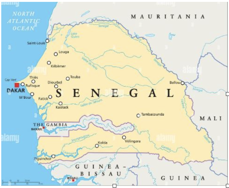 Look at the shape of Senegal and Gambia