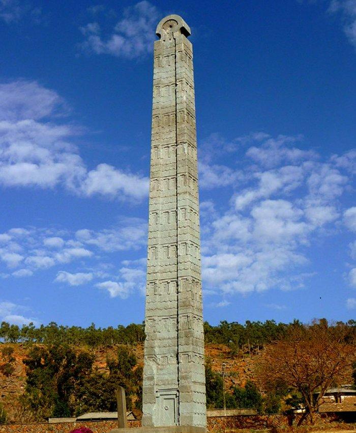 The Rome obelisk (also known as the Aksum Obelisk) in Aksum (Tigray Region, Ethiopia)