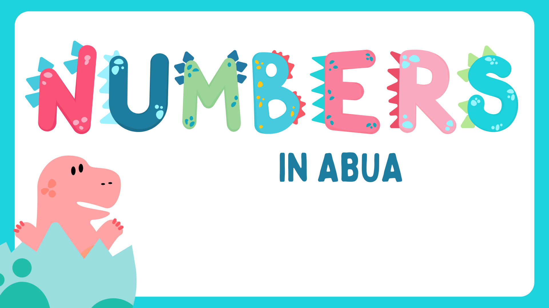 numbers in Abua