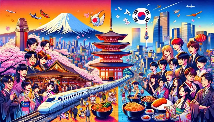 Japan vs South Korea: Which Is Better for a 10-Day Trip on a $2,000 Budget?