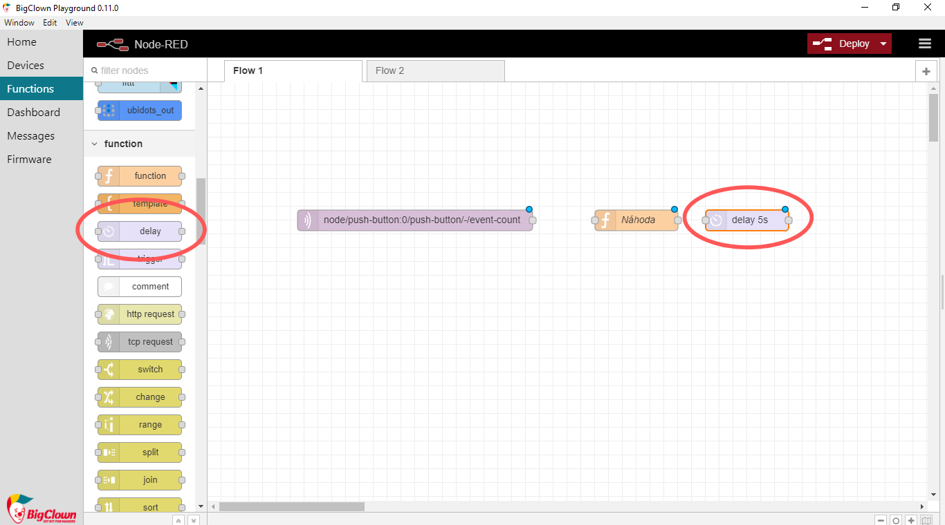 Node-RED delay