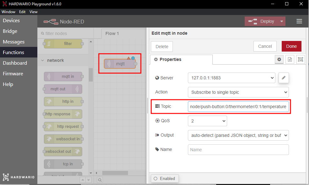 MQTT topic