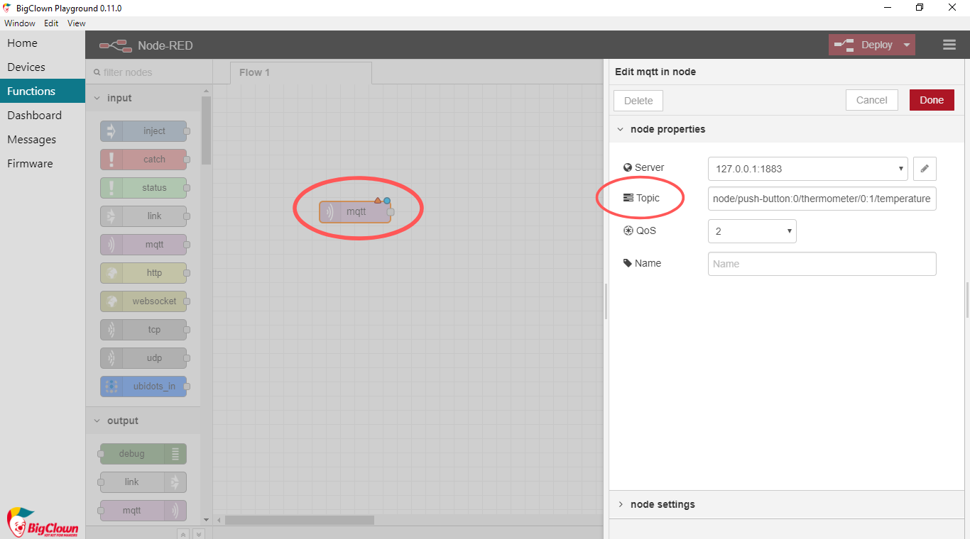 MQTT topic