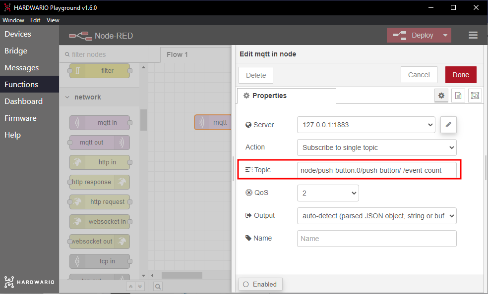 MQTT topic