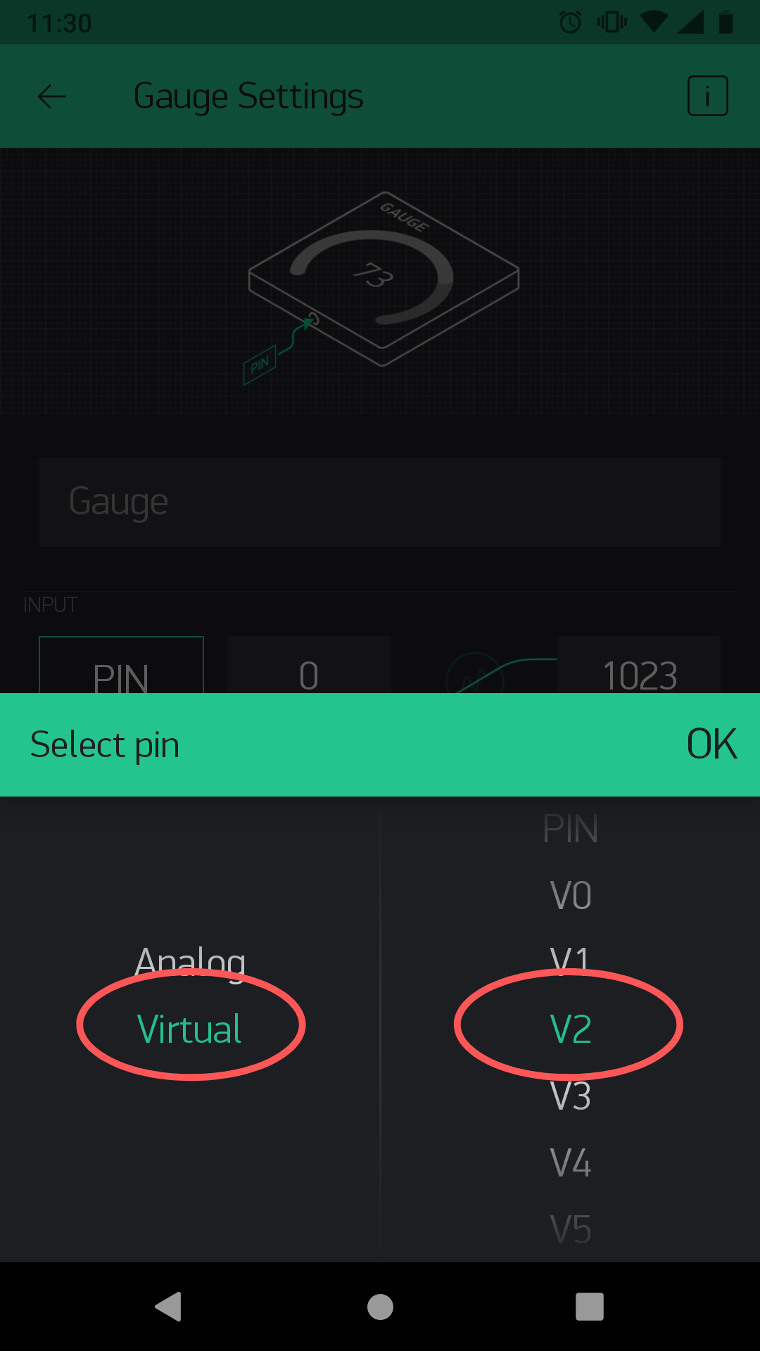 Blynk - set virtual pin