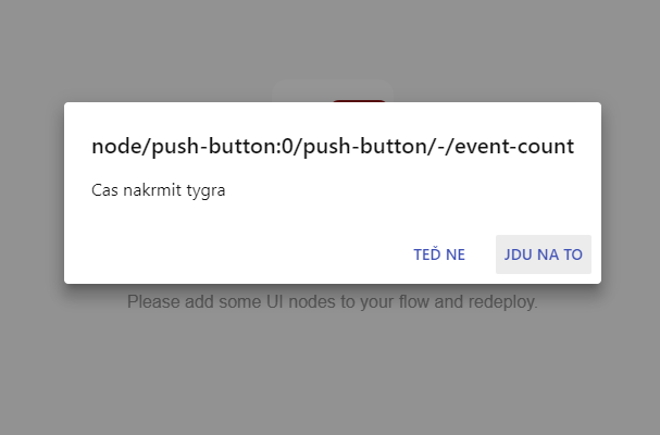 Node-RED Dashboard notification
