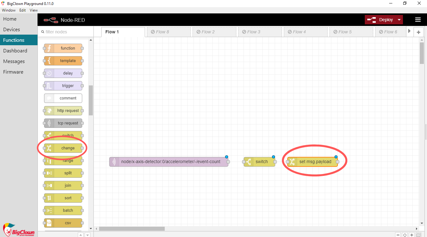 Add Switch node in Node-RED Playground