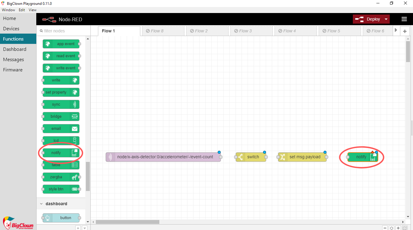 Send mobile notification with this node