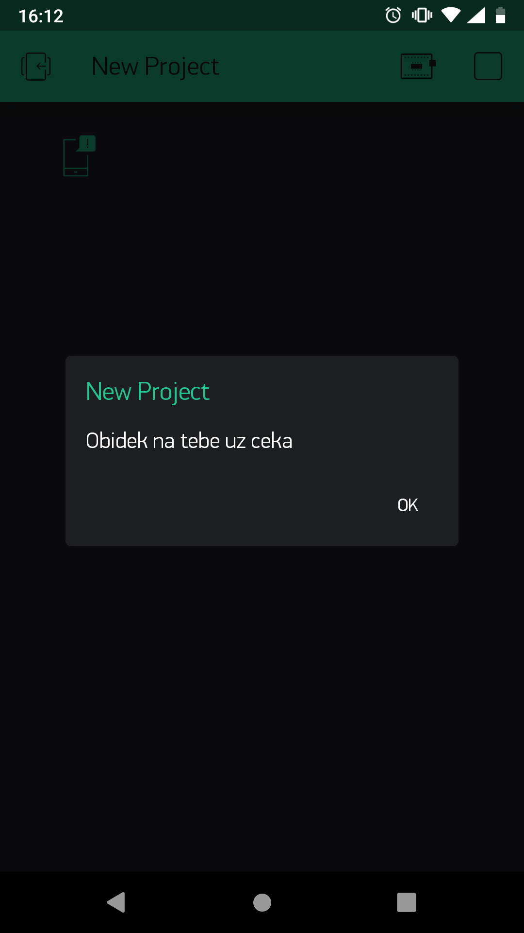 zmáčknutí tlačítka